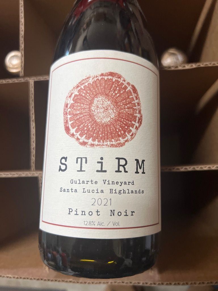Stirm Wine Co. 'Gularte Vineyard' Pinot Noir 2021 Santa Lucia Highlands, California