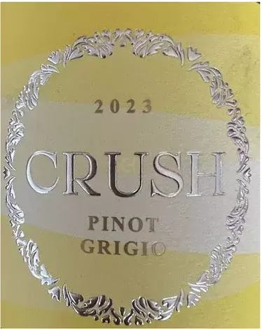 Crush , Pinot Grigio ( Organic ) ZERO SUGAR - 750ml