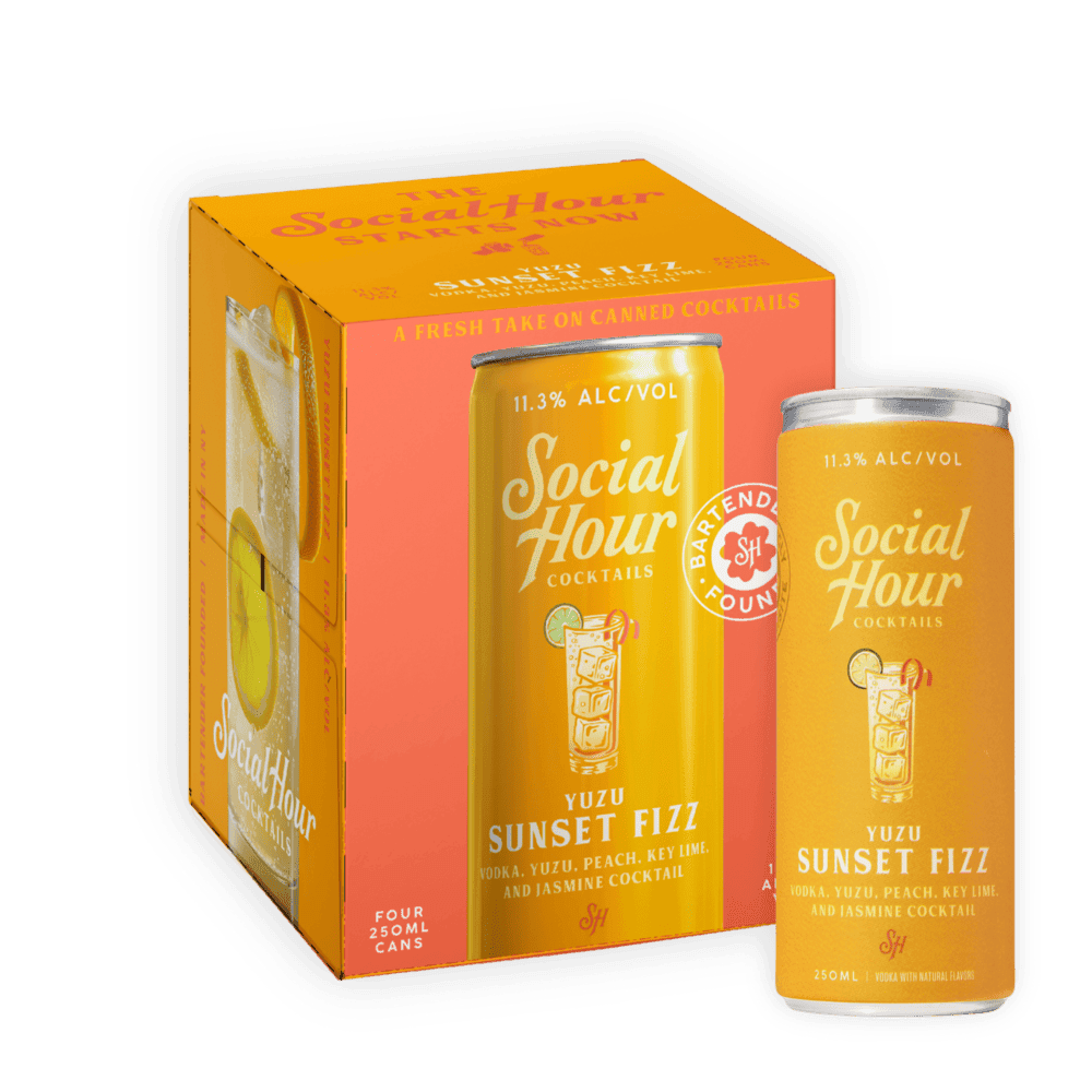 Social Hour 'Yuzu Sunset Fizz' 4 pack