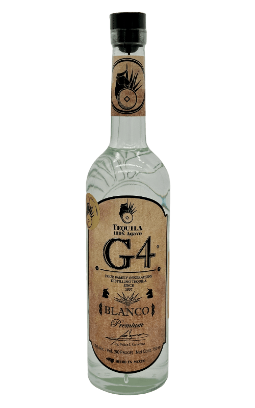 G4 Tequila Fermentada Blanco Premium 90 Proof - 750ML