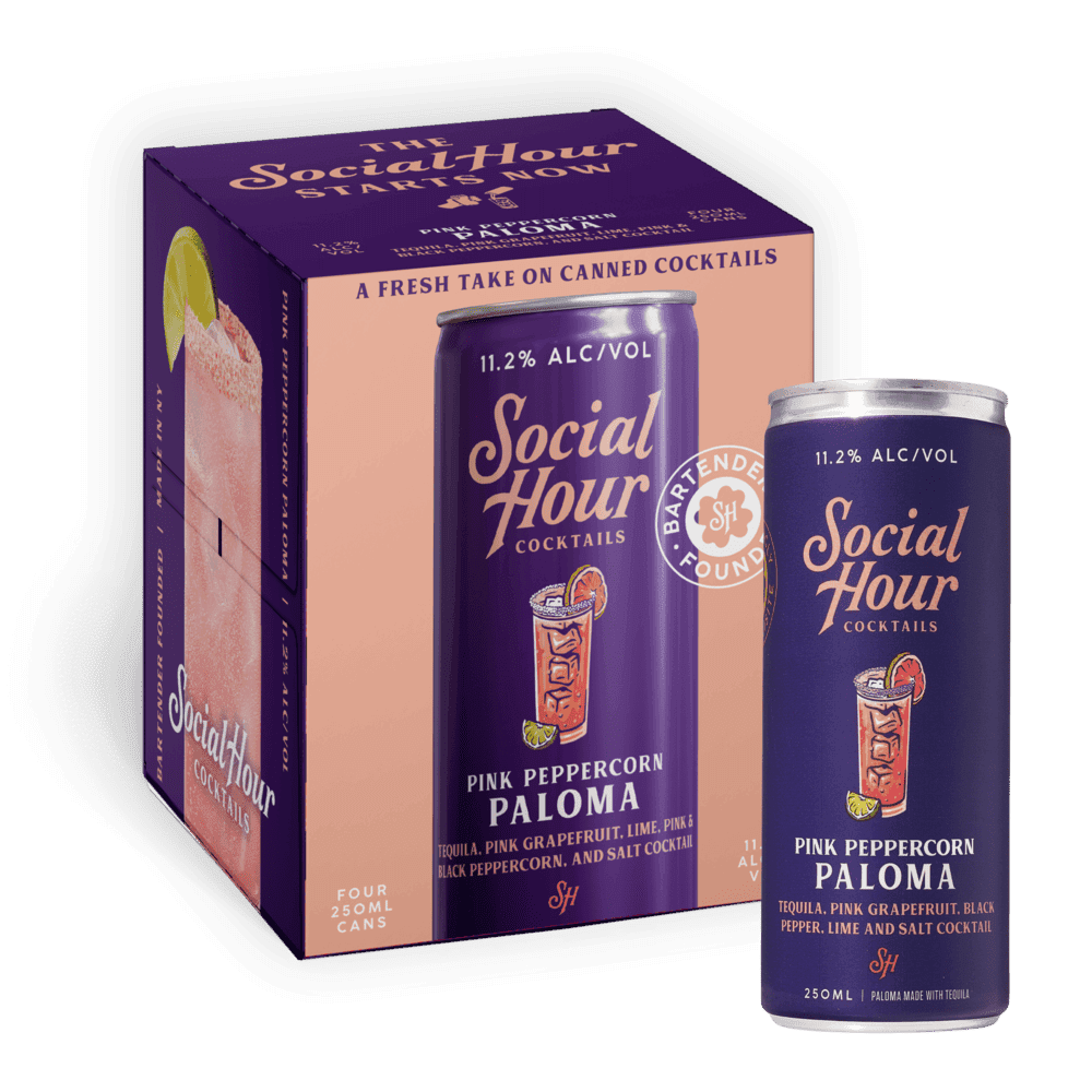 Social Hour 'Pink Peppercorn Paloma' 4 pack