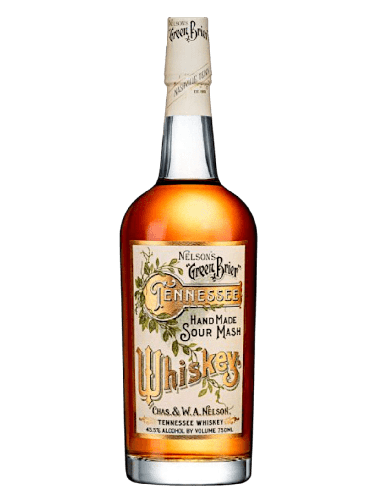 Nelson's GREEN BRIER Sour Mash Whiskey 91 - 750ML