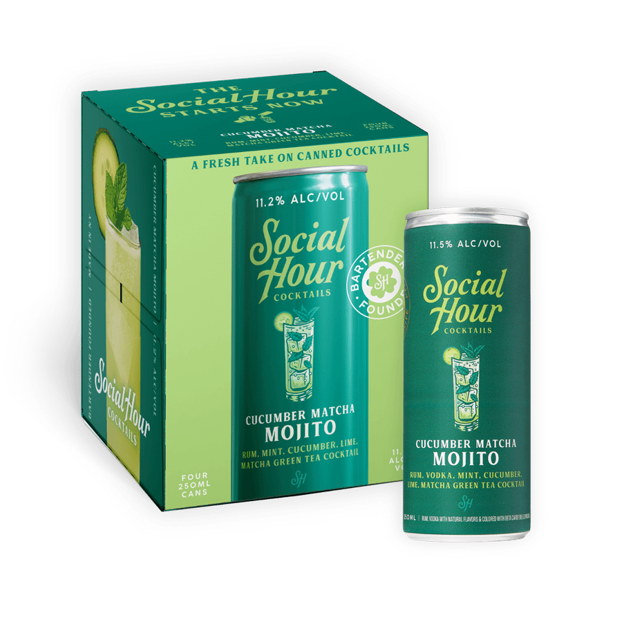 Social Hour 'Cucumber Matcha Mojito' 4 pack