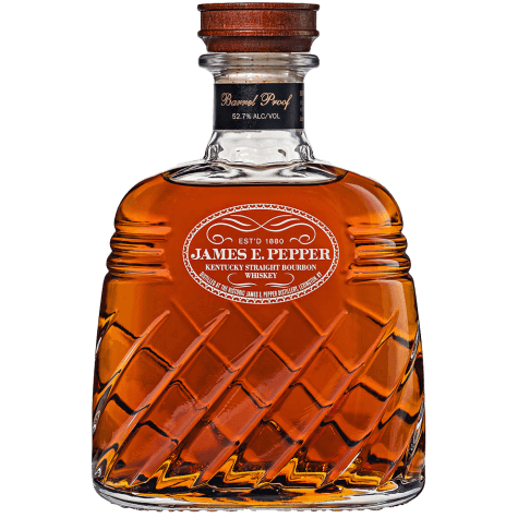 James E. Pepper Barrel Proof Straight Bourbon Decanter - 750ML